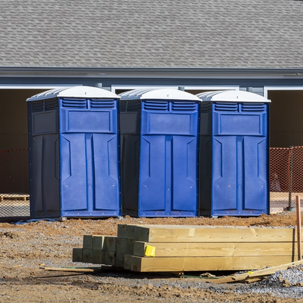 how can i report damages or issues with the portable toilets during my rental period in Novelty